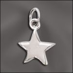 Sterling Silver Charm - Solid Star