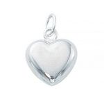 Sterling Silver Charm - Large Puffed Heart