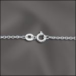STERLING SILVER FINISHED CABLE CHAIN  - 16"
