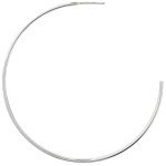 Sterling Silver 55mm Wire Hoop with .74mm Post