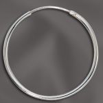 Sterling Silver Endless Tubular Hoop w/Hinged Wire - 1.25mm Tubing / 25mm Od