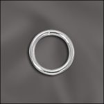 Base Metal Plated 18 G .040X8Mm Od Jump Ring Round - Open (Silver Plated)