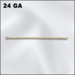 (D) Base Metal Plated 1" Head Pin .020/.5Mm/24Ga Head Diameter 1.25Mm (Gold Plated)