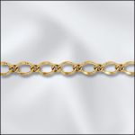 Base Metal Gold Plated Fancy Curb Chain
