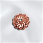 Genuine Copper 7mm Bead Cap w/ 1.2mm Hole