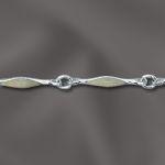 Sterling Silver Flattened Bar Chain
