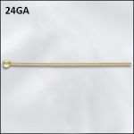 Gold Filled 1.5mm Ball Pin 24GA-.016x1"