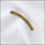 (D) BASE METAL PLATED METAL PLATED 2X25MM CURVED TUBE (GOLD PLATED)