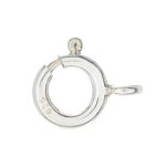 Sterling Silver 8mm Spring Ring Standard Weight w/ Closed Ring