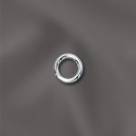 Sterling Silver 22 Ga .025"/4Mm Od Jump Ring Round - Closed