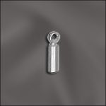 (D) BASE METAL PLATED 2MM END CAP WITH RING 1.25MM HOLE (SILVER PLATED)