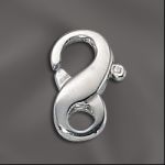 STERLING SILVER 13MM FIGURE EIGHT LOBSTER CLAW